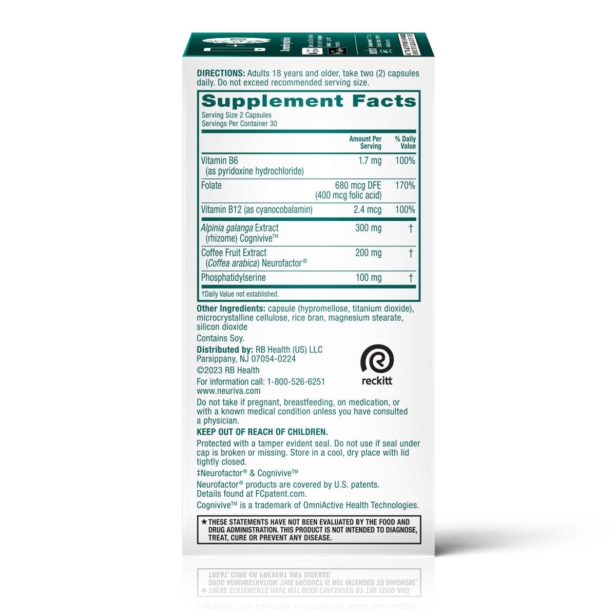 NEURIVA Ultra Brain Supplements for Memory and Focus