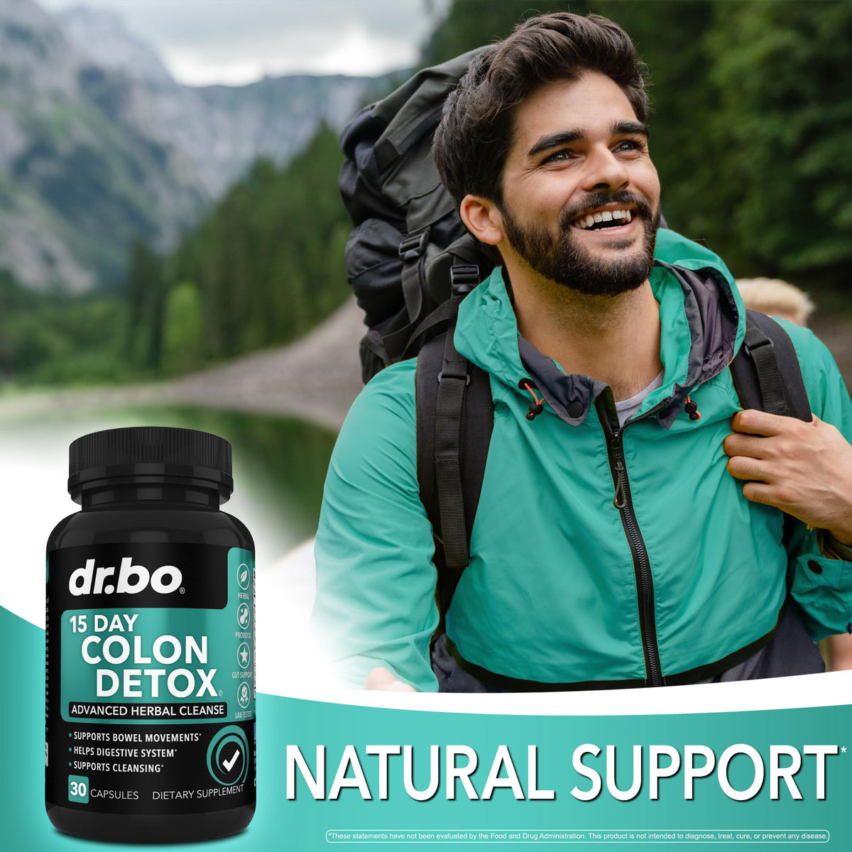 DR. BO Colon Cleanser Detox Intestinal Cleanse Pills - 30 Capsules - image 5