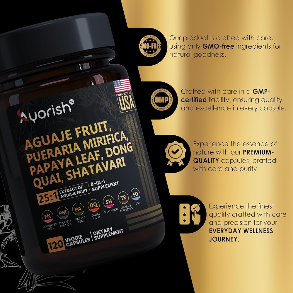 Ayorish Aguaje Fruit Supplement 1000mg with Pueraria Mirifica - image 6