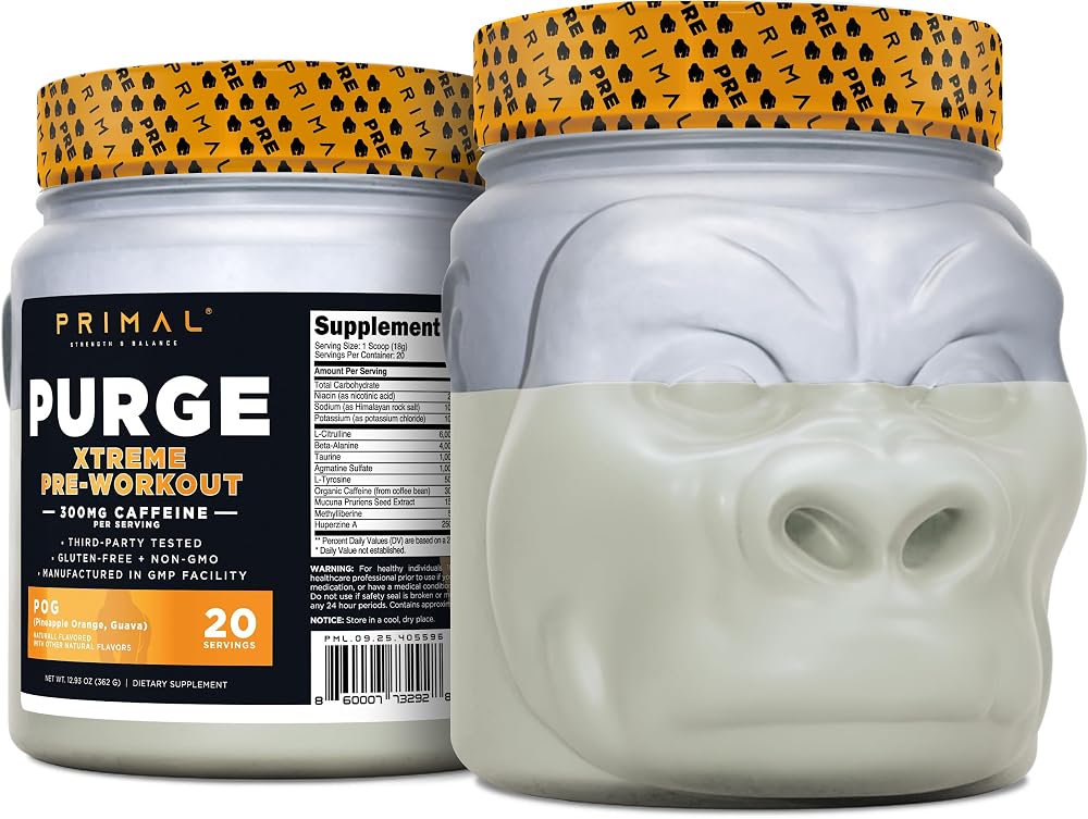 Primal Purge Xtreme Pre-Workout Powder - 20 Servings