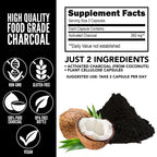 Yerba Prima Activated Coconut Charcoal - 60 Vegetarian Capsules - image 5