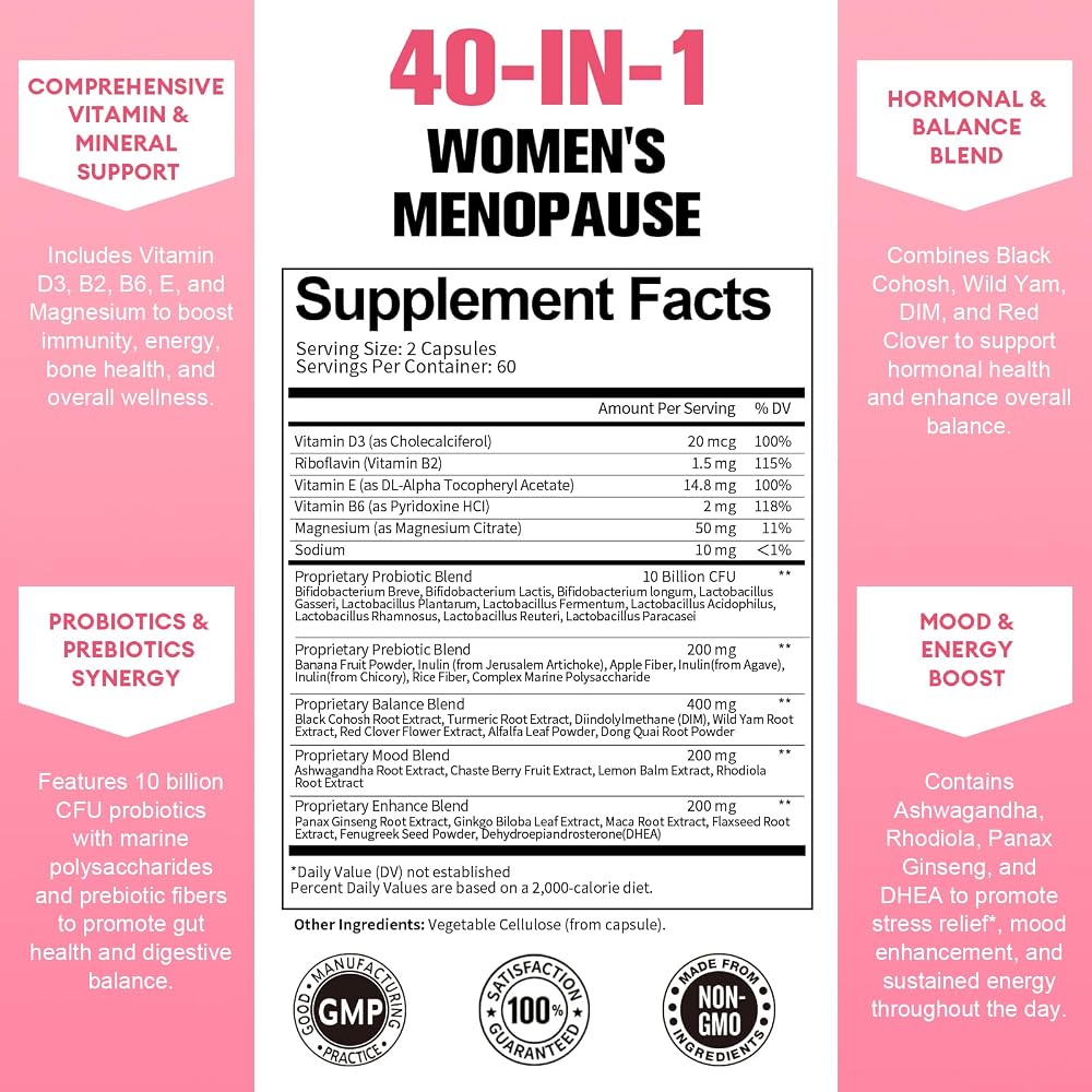 Totaria 40-in-1 Menopause Supplements for Women