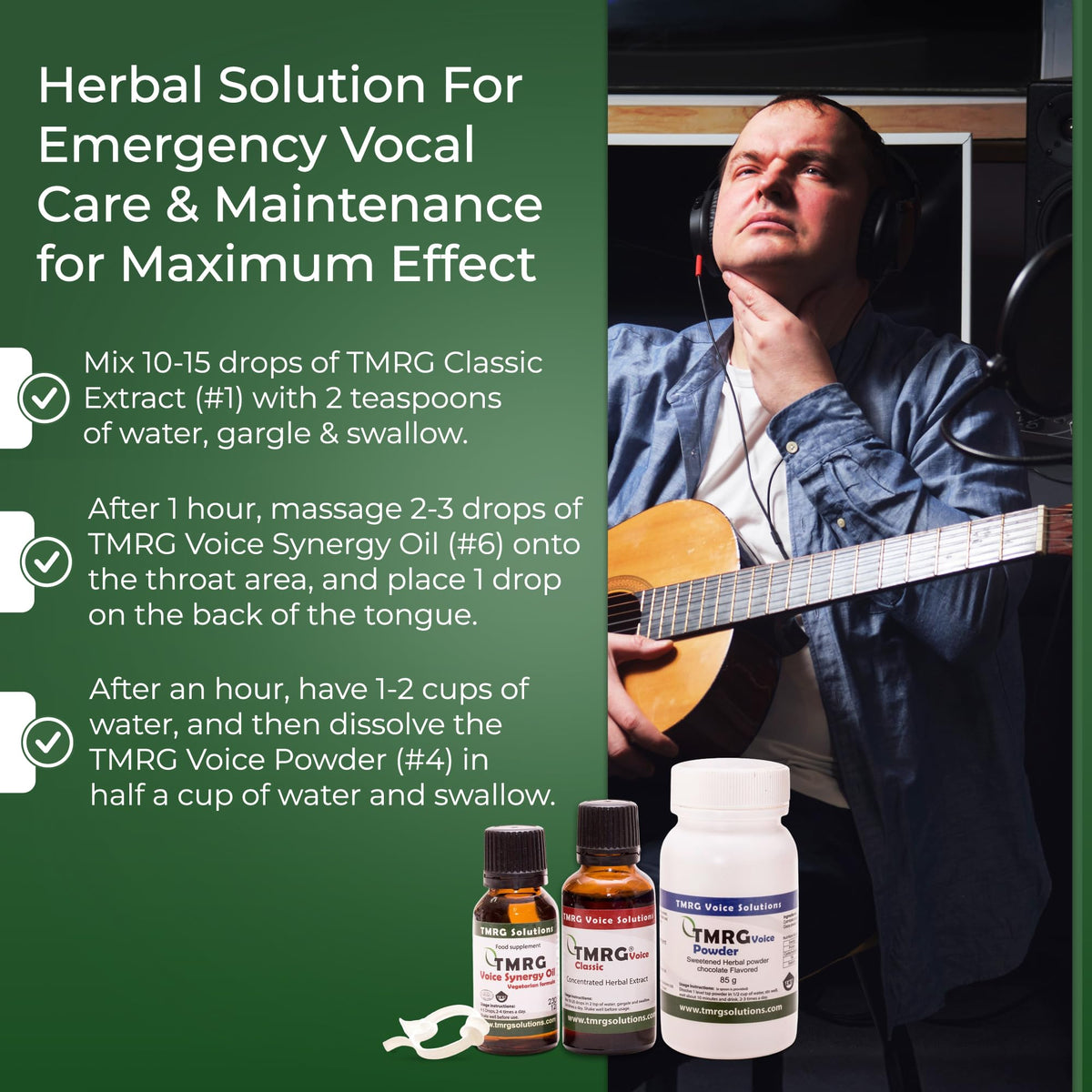 TMRG Voice Solutions Recovery Kit Vocal Care Bundle - 1 Kit - image 7
