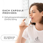Daily Defense DHEA 50mg for Energy & Mood Support - 50 Capsules - image 4