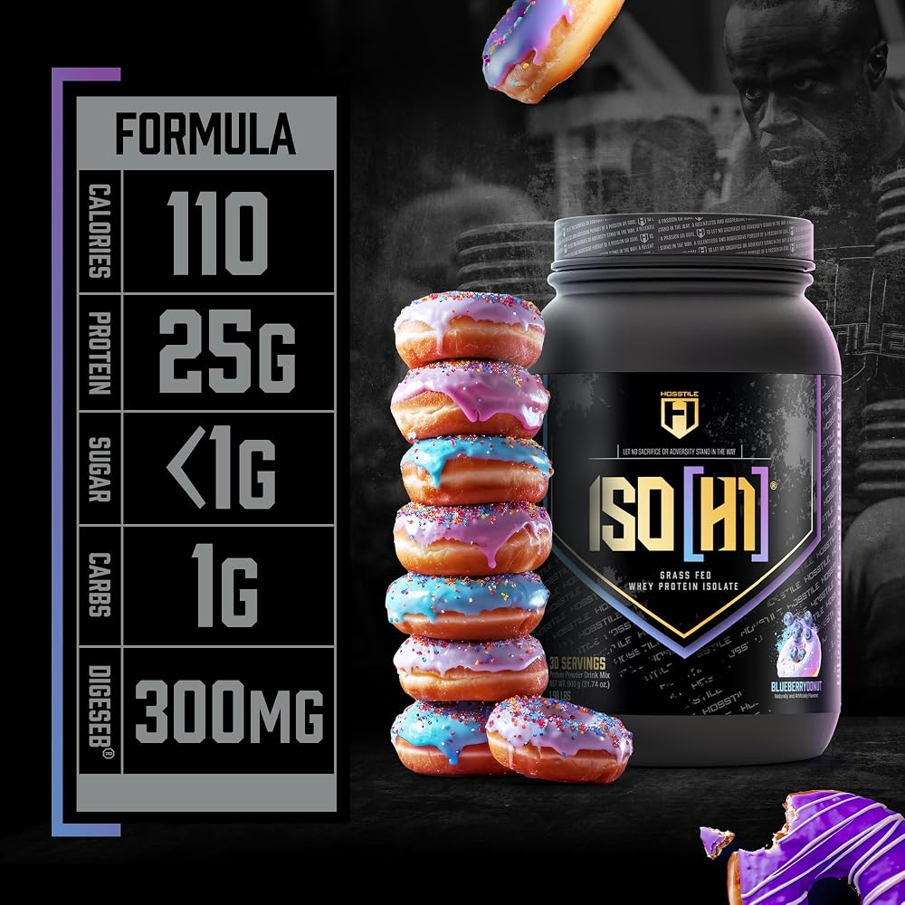 HOSSTILE ISO[H1] Grass Fed Whey Protein Isolate Powder with Digestive