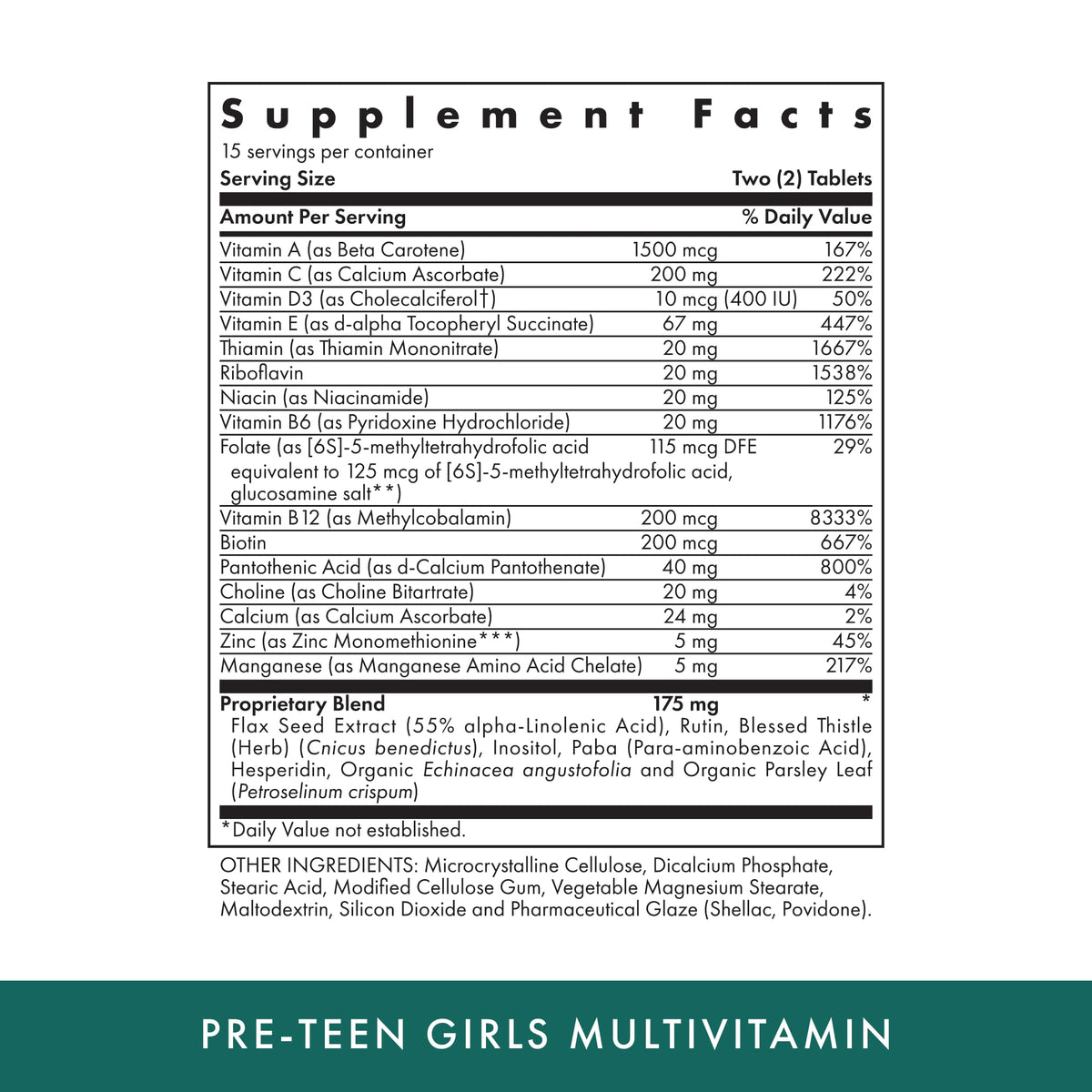 Michael's Health Naturopathic Programs Pre-Teen Girls - 30 Tablets - image 2