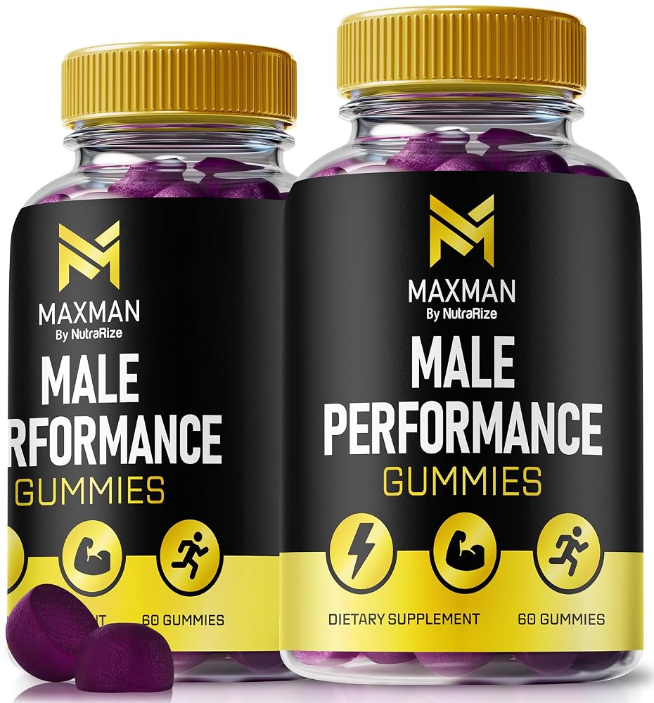 NutraRize MaxMen Male Gummies for Stamina & Drive - 120 Gummies