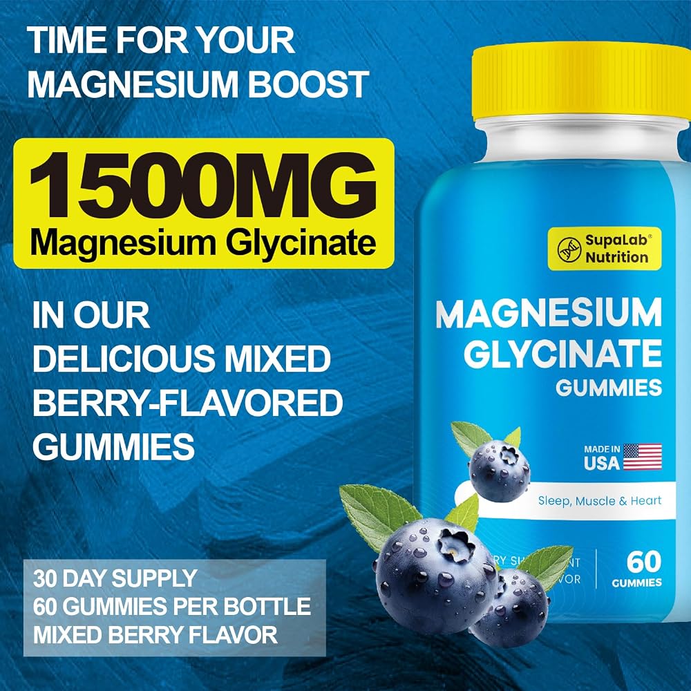MEGNETA Magnesium Gummies for Relaxation & Muscle Support - 60 Gummies - image 4