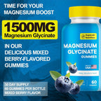 MEGNETA Magnesium Gummies for Relaxation & Muscle Support - 60 Gummies - image 4