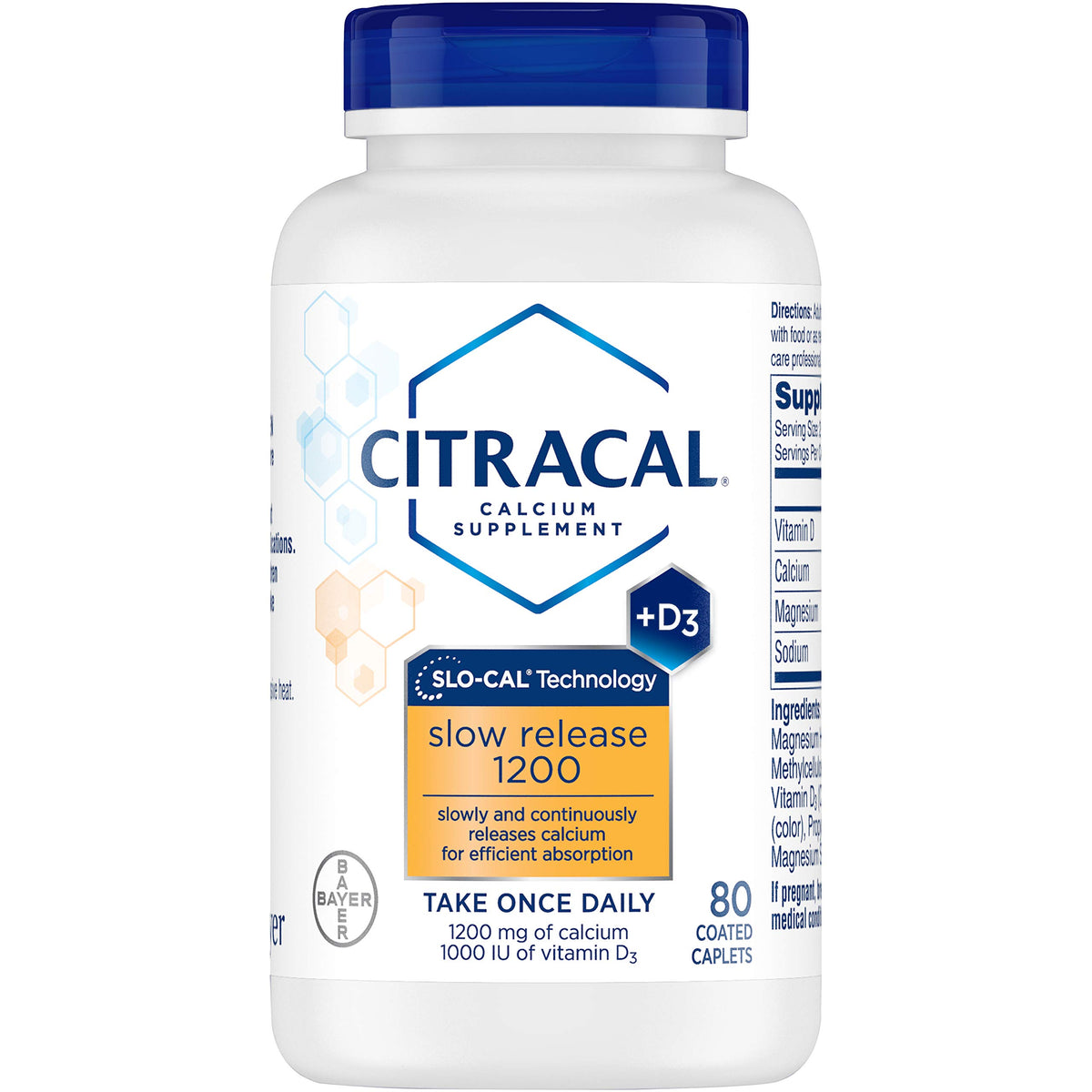 Citracal Calcium + D Slow Release 1200 - 320 Tablets - image 2