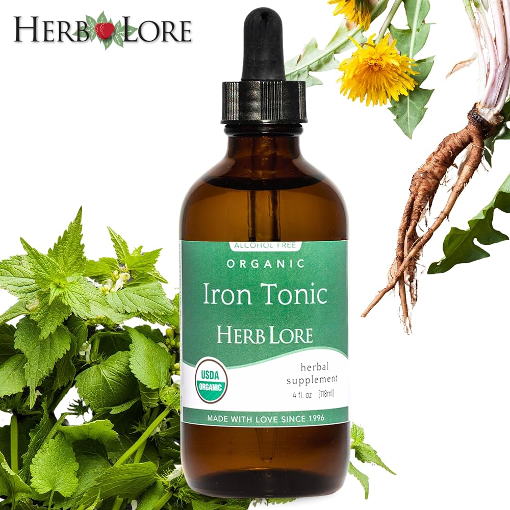 Herb Lore Organic Liquid Iron Tonic Tincture