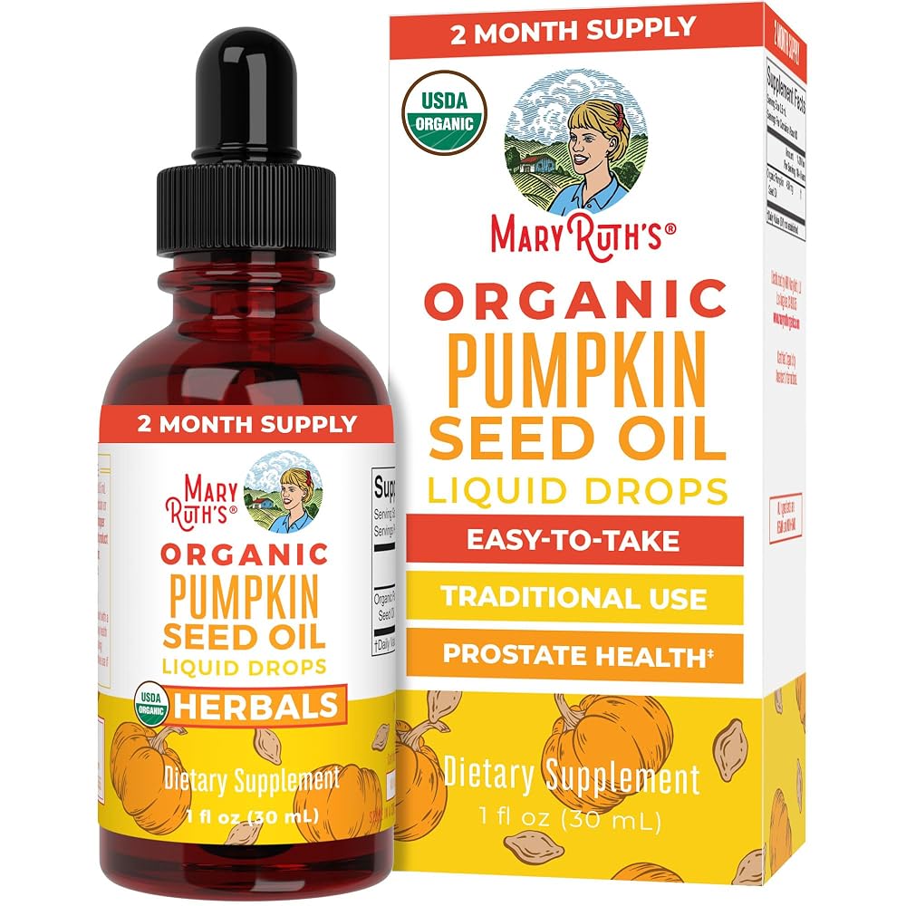 MARYRUTH'S Organic Pumpkin Seed Oil Liquid Drops - 1 Fl Oz