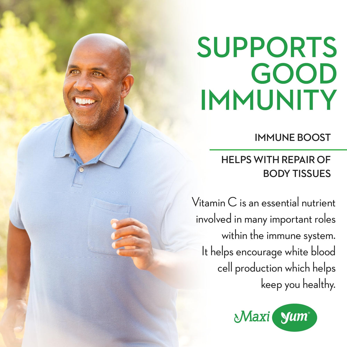 Maxi Health Vitamin C Gummies with Zinc - 60 Gummies - image 5