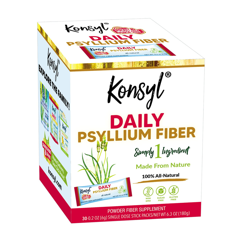 Konsyl Daily Psyllium Fiber Powder - 30 Sticks