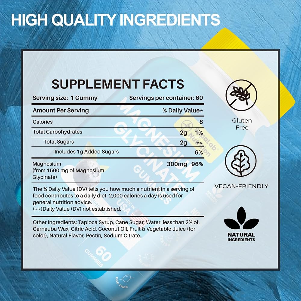 MEGNETA Magnesium Gummies for Relaxation & Muscle Support - 60 Gummies - image 2