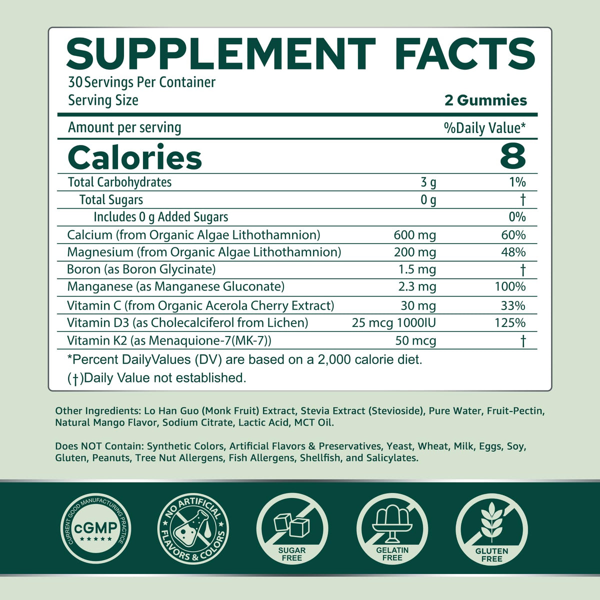 NEVISS Calcium Gummies 600 mg