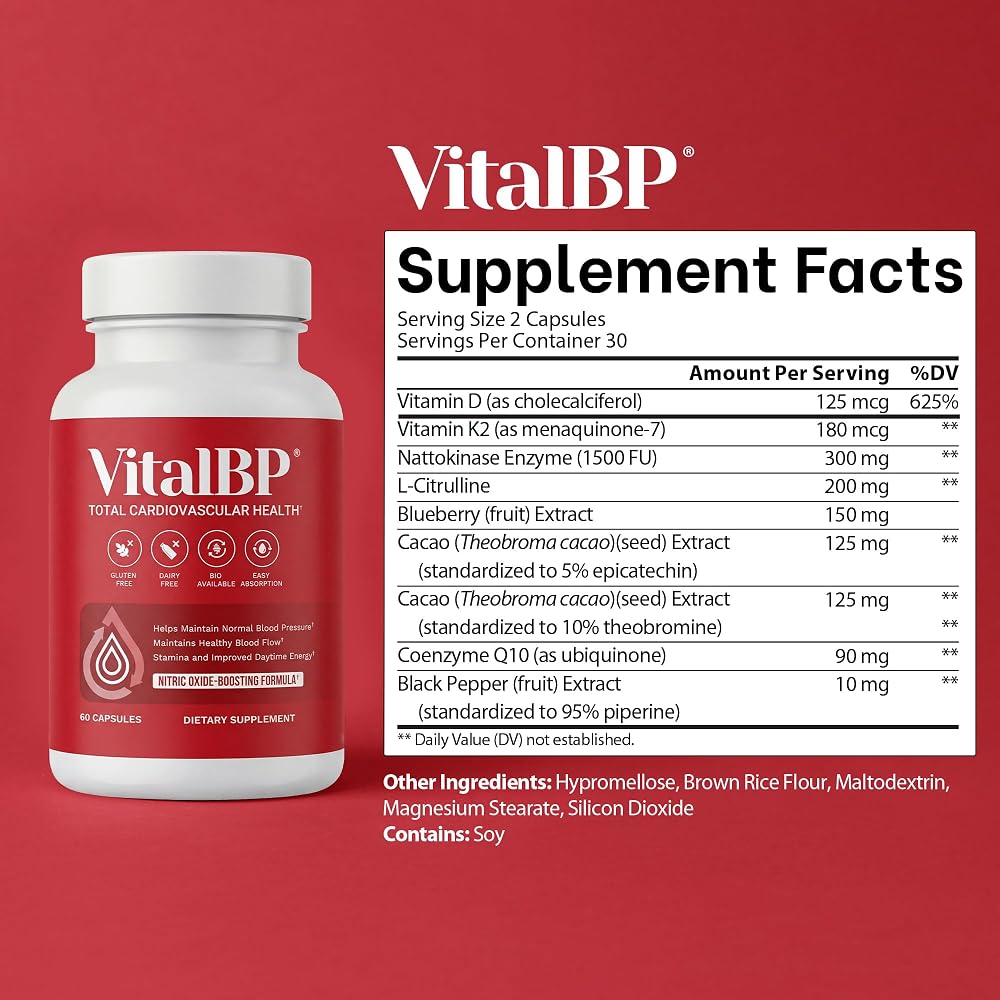 VitalBP - Supports Blood Flow & Arteries - with CoQ10
