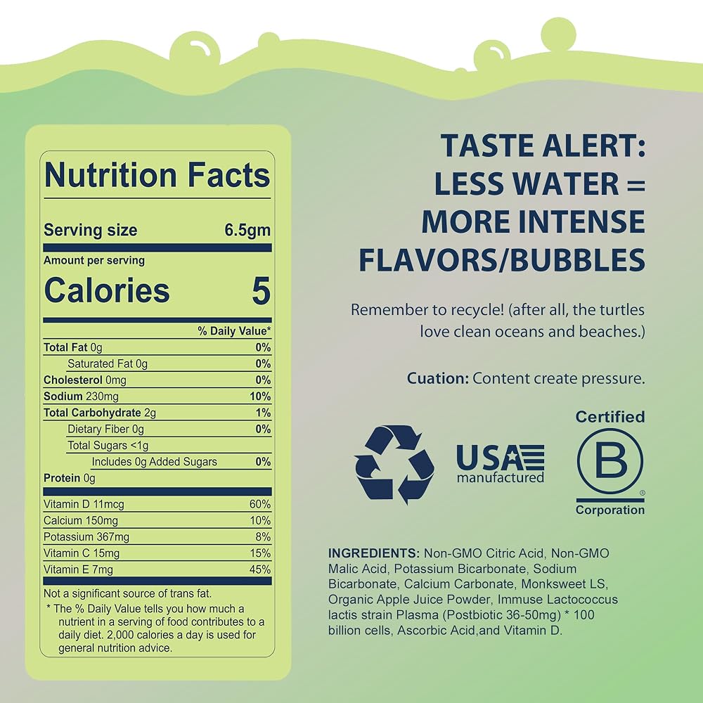 Bobelo Kids Postbiotic Immunity Drink Mix Sour Apple - 15 Stick Packs - image 2