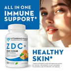 Vitaminerals Z D C Zinc Complex 50mg Vitamin D3 - 120 Capsules - image 5