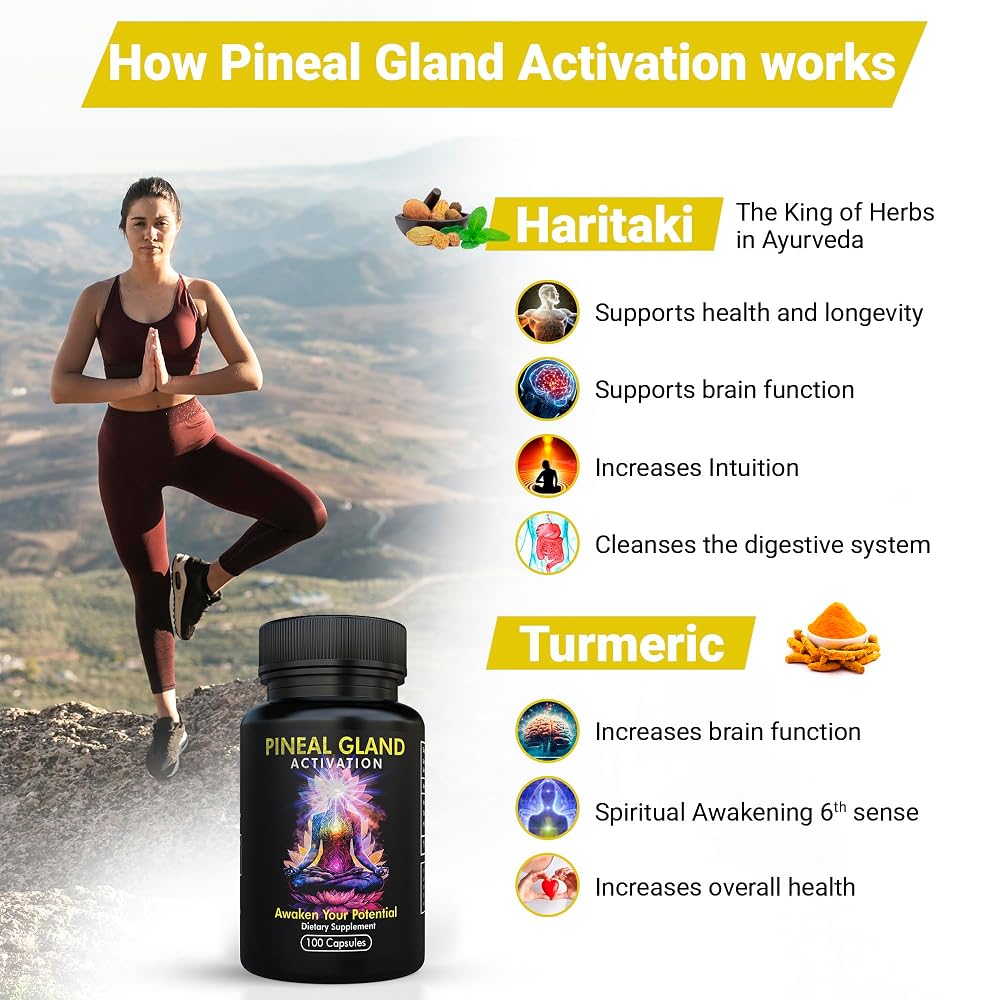 Kailash Herbals Haritaki Pineal Gland Activation Supplement - 100 Capsules - image 6