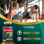 Tenmido Beet Root Extract Capsules Energy Support - 120 Count - image 6