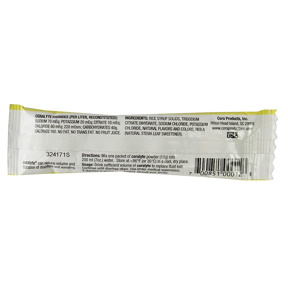 CeraLyte 70 Electrolyte Replacement Lemon - 10g Packet - image 3