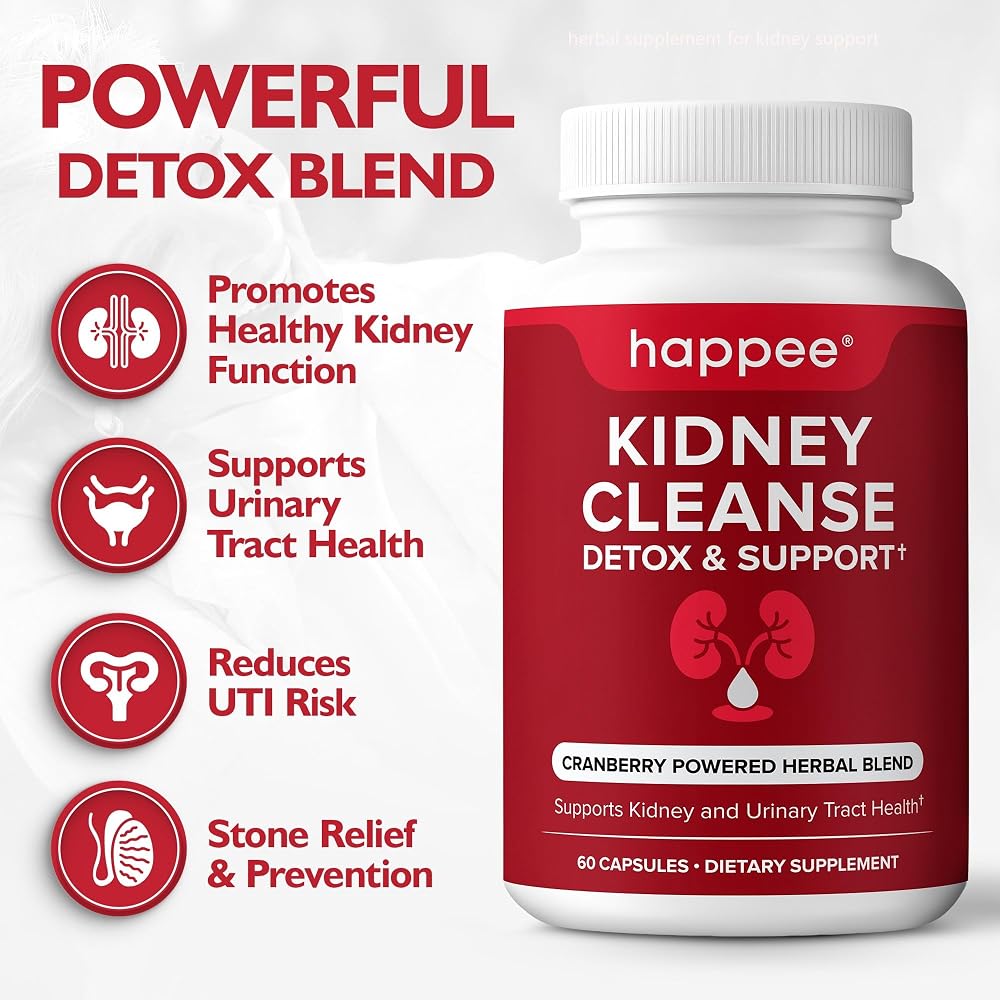 Happee Kidney Cleanse Detox & Support Supplement - 60 Capsules - image 2