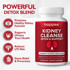 Happee Kidney Cleanse Detox & Support Supplement - 60 Capsules - image 2