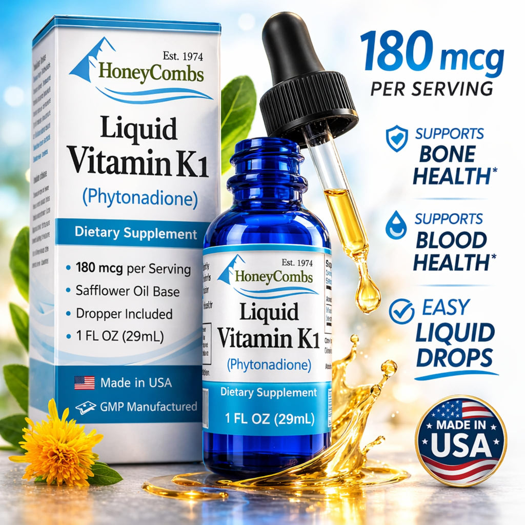HoneyCombs Vitamin K1 Liquid Drops - 1 fl oz - image 4