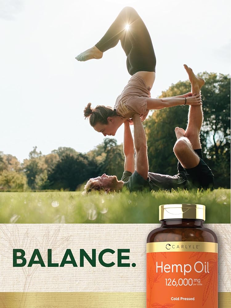 Carlyle Hemp Oil Softgel Capsules Omega 3-6-9 - 180 Count - image 7