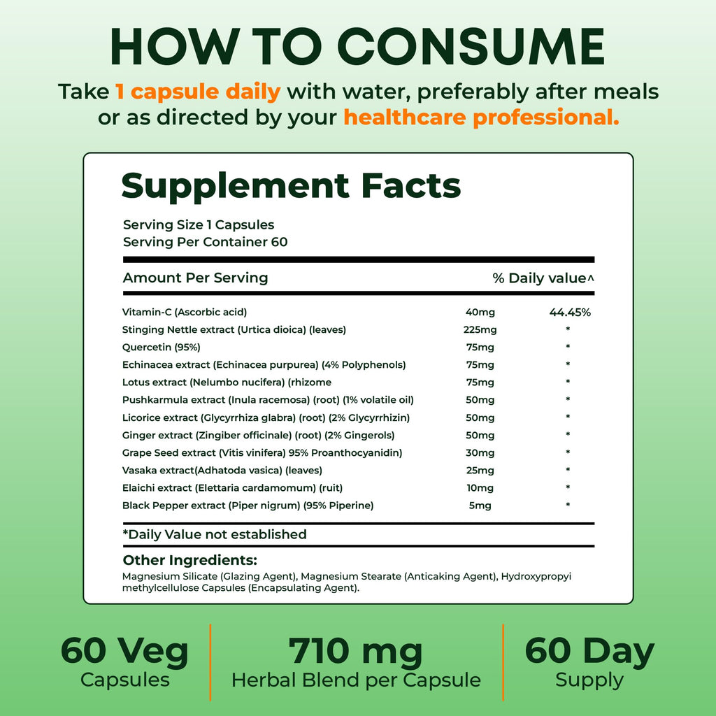 Pure Nutrition Lung Health Supplement Herbal Support - 60 Capsules - image 13