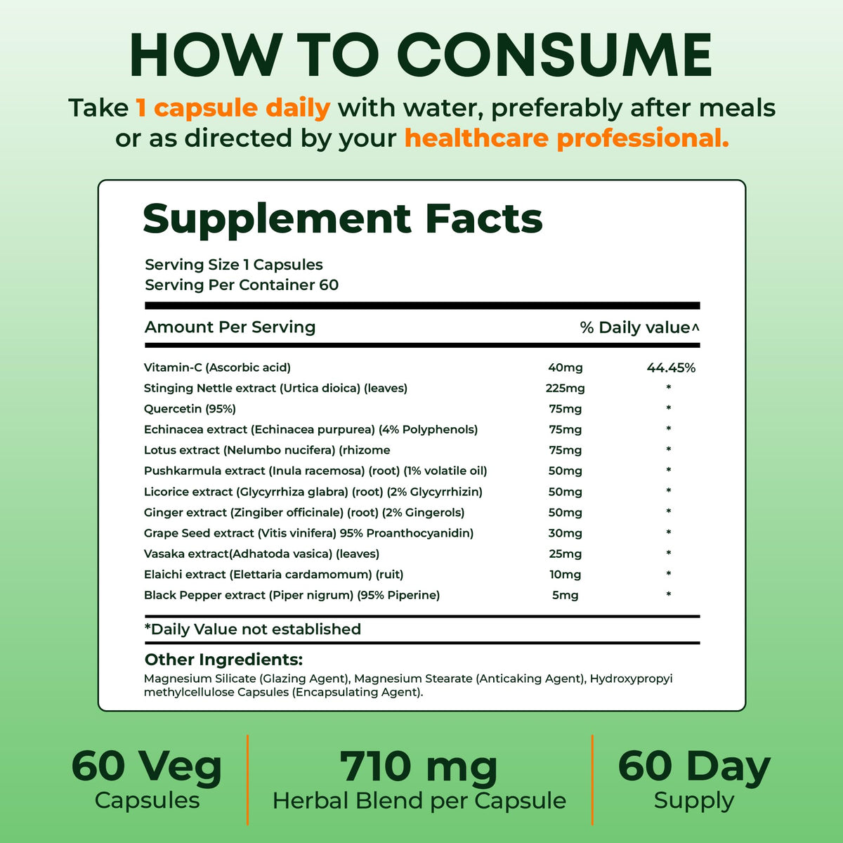 Pure Nutrition Lung Health Supplement Herbal Support - 60 Capsules - image 13