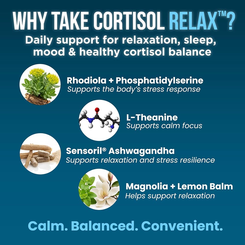 OmniBiotics Cortisol Supplement for Relaxation & Calm - 60 Vegan Capsules - image 7