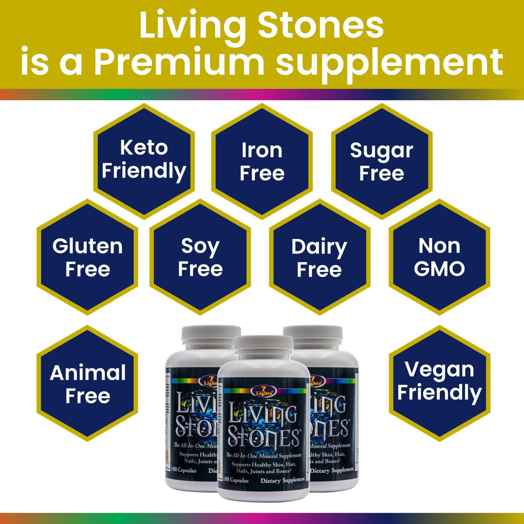 7 Lights Living Stones Complete Mineral Supplement - 180 Capsules - image 7