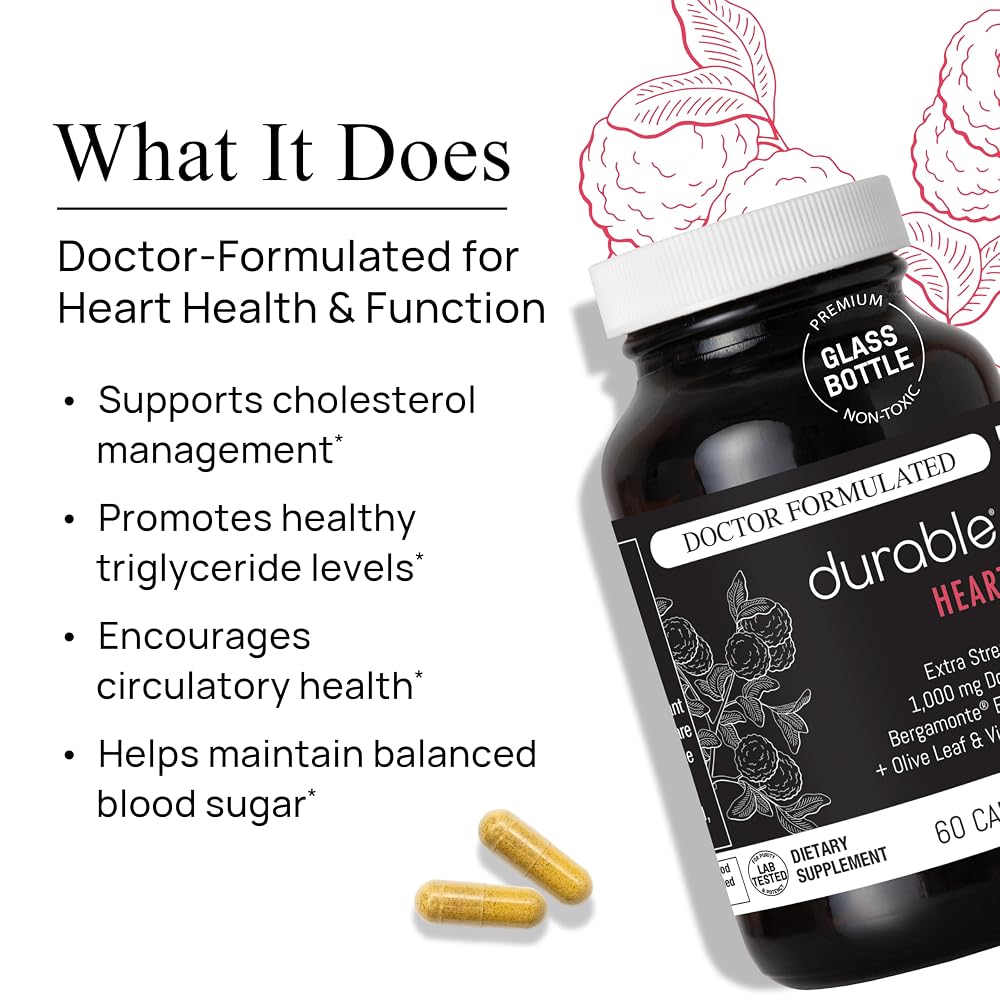 Durable Heart 1,000 mg Extra-Strength Bergamonte Citrus Bergamot