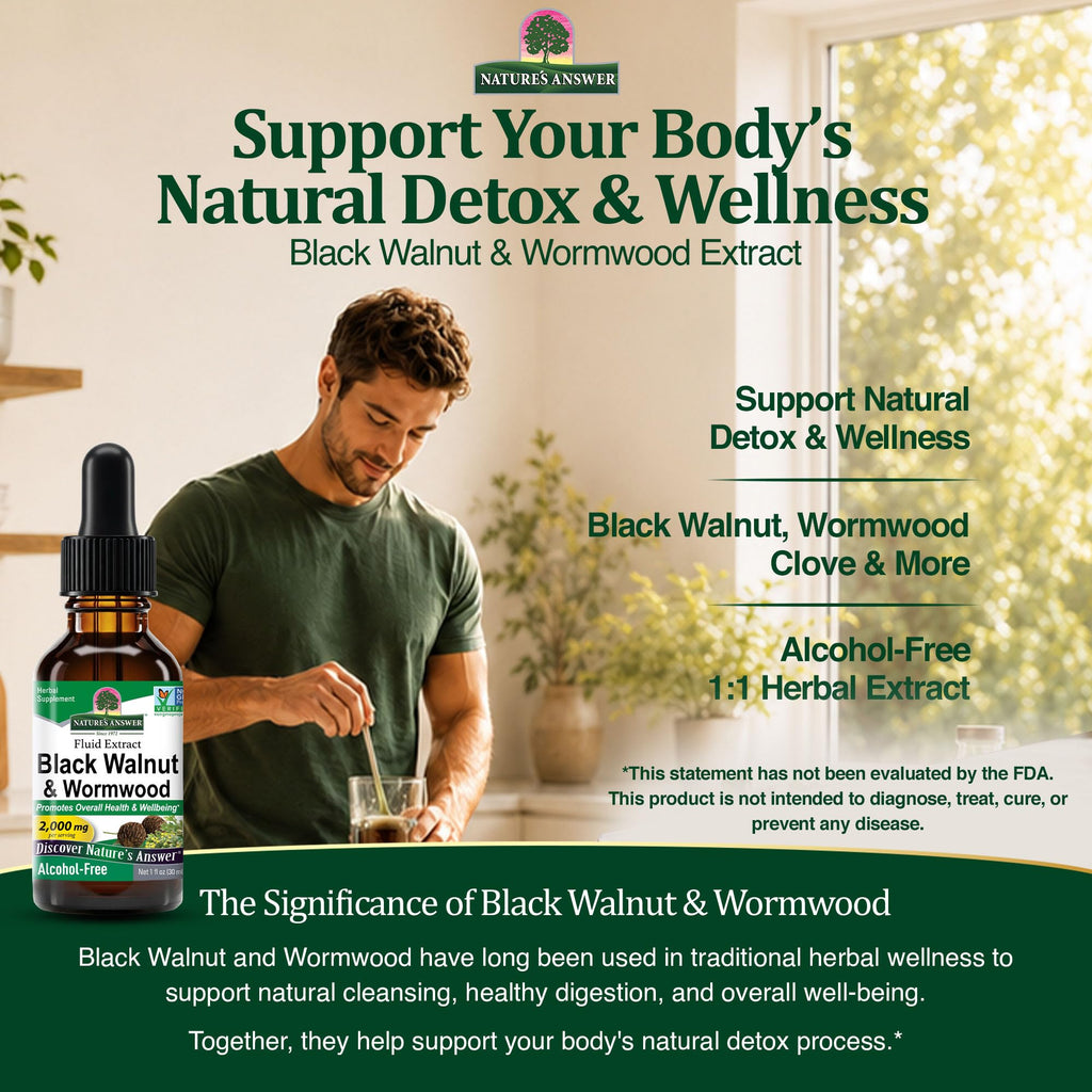 Nature's Answer Black Walnut & Wormwood Complex - 1 Fl Oz - image 5