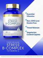 Carlyle Stress B Complex with Vitamin C - 180 Caplets - image 4