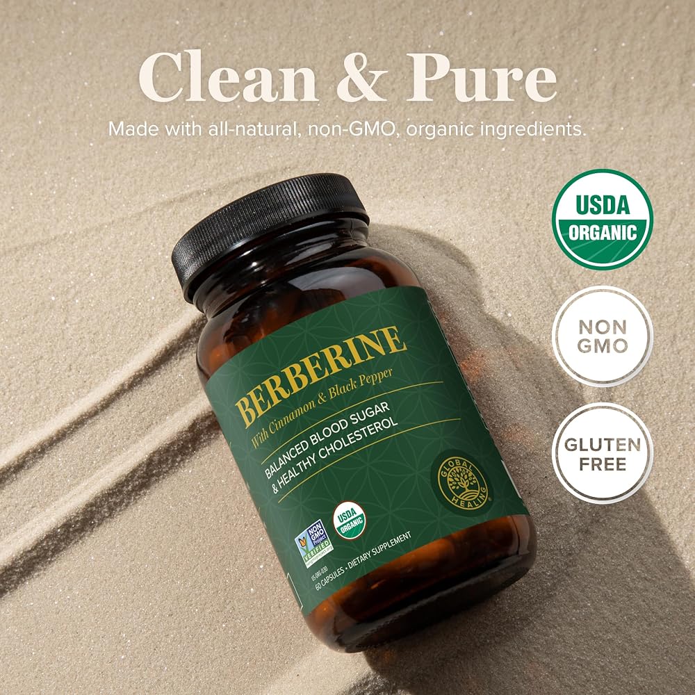 Global Healing Center Organic Berberine Supplement - 60 Capsules - image 5