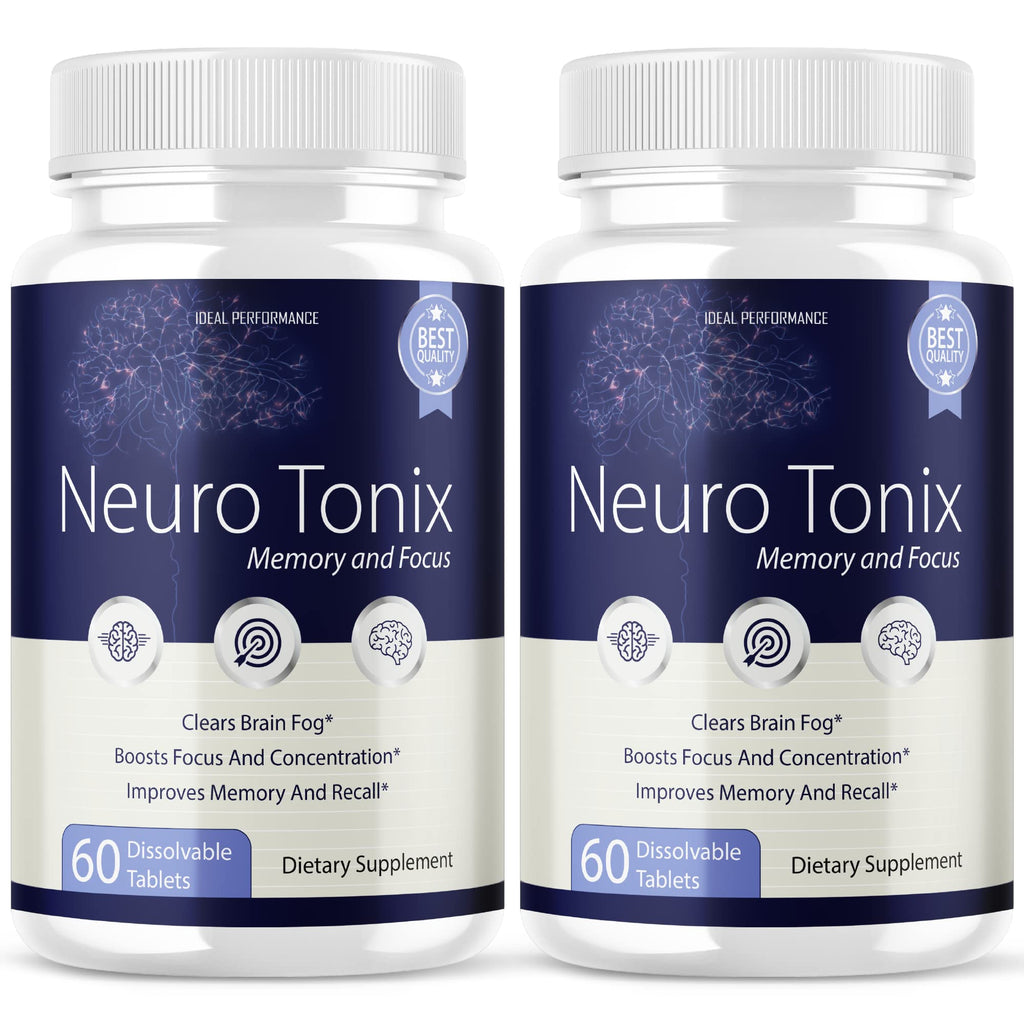IDEAL PERFORMANCE Neurotonix Memory Supplement Brain Support - 120 Capsules