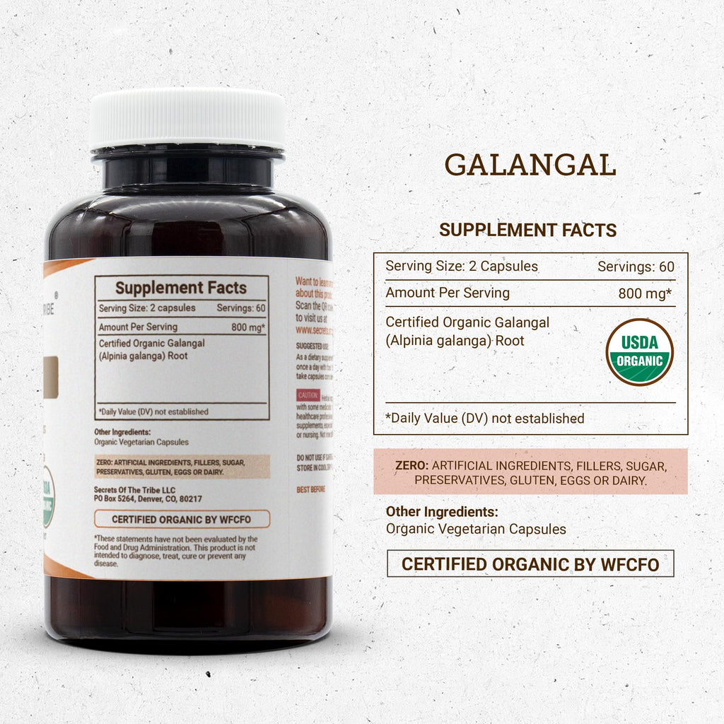 Secrets of the Tribe Galangal 800 mg - 120 Capsules - image 4