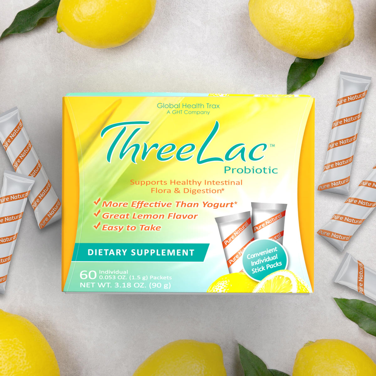GHT Global Health Trax Global Health Trax GHT - ThreeLac Lemon