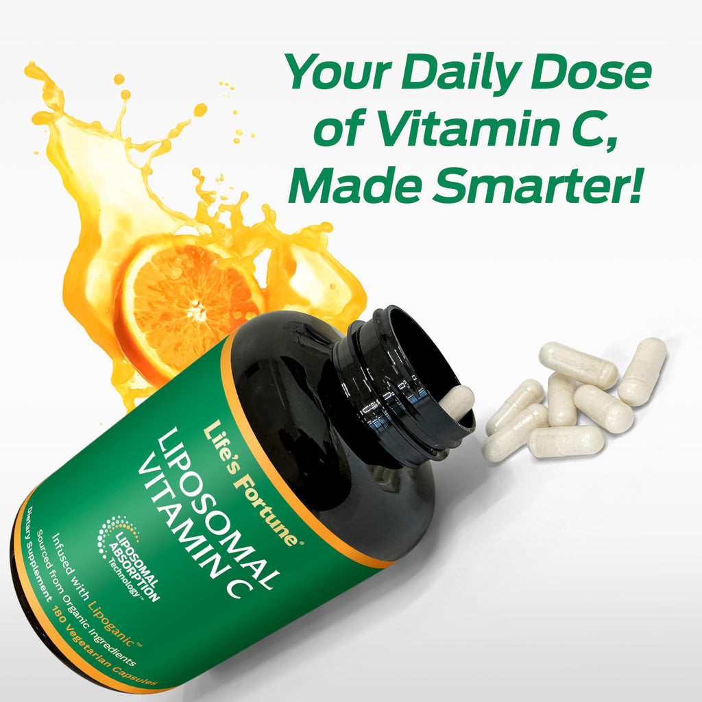 Life's Fortune Liposomal Vitamin C 2100 mg Immune Support - 180 Capsules - image 5