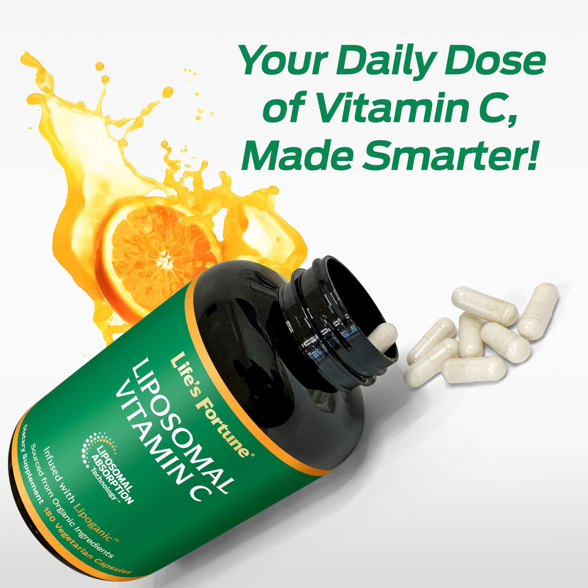 Life's Fortune Liposomal Vitamin C 2100 mg Immune Support - 180 Capsules - image 5