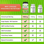 aSquared Nutrition Garcinia Cambogia 1600mg - 180 Capsules - image 4