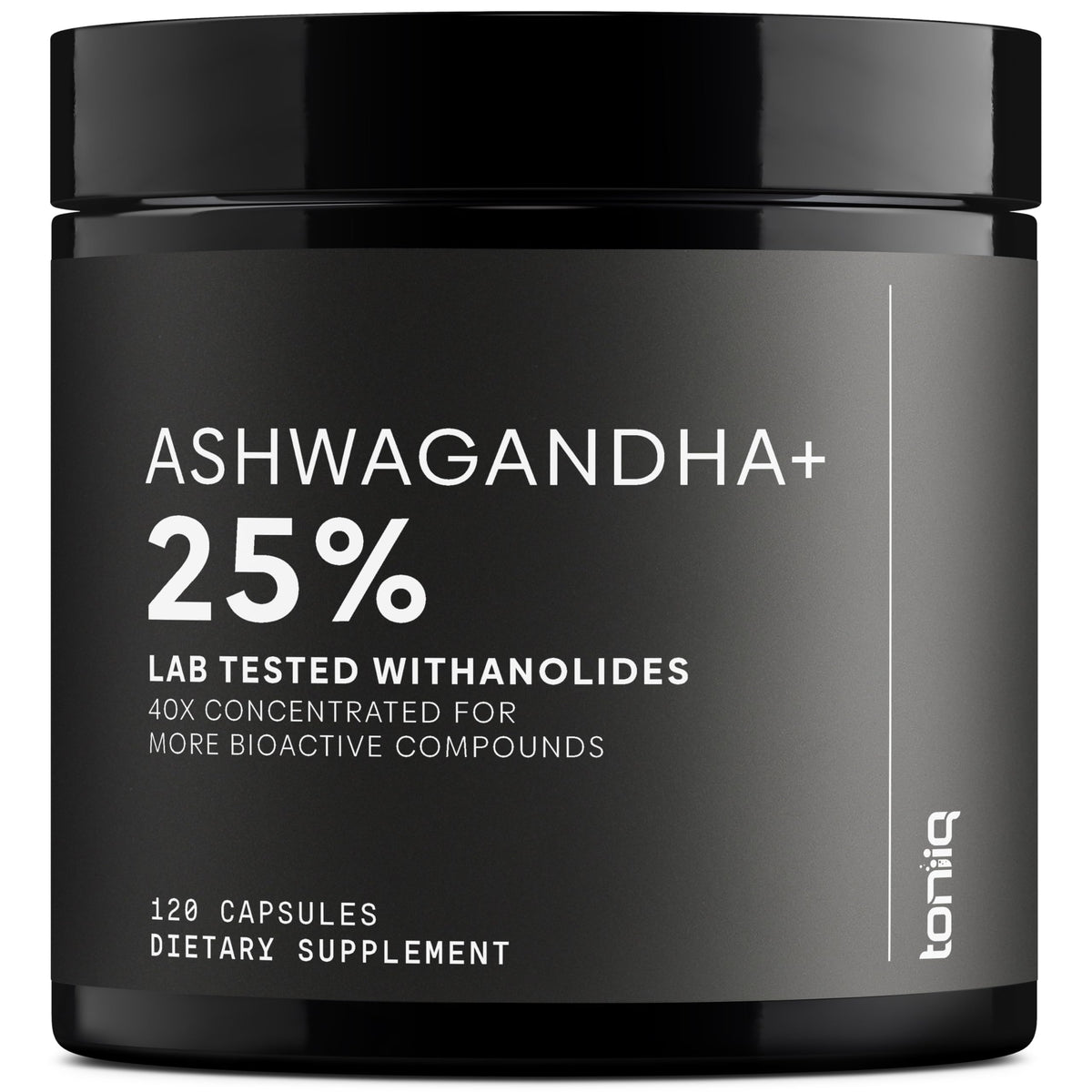 Toniiq Ashwagandha 40:1 Concentrated Extract - 120 Capsules