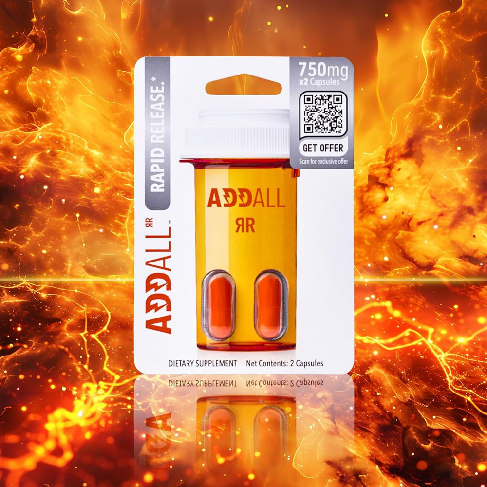 Addall Rapid Release Supplement for Focus & Energy - 24 Capsules - image 5