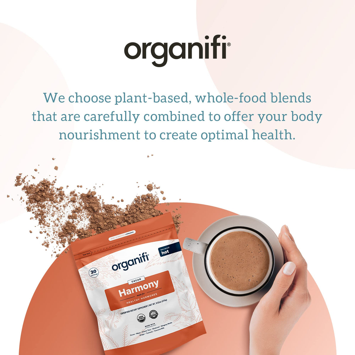 Organifi Harmony Women's Cacao Powder for Hormone Support - 30 Servings - image 9