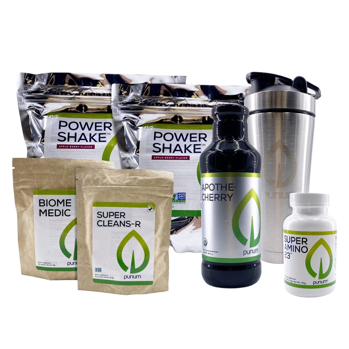 Purium Cleansing + Fitness Bundle - 6 Piece Set