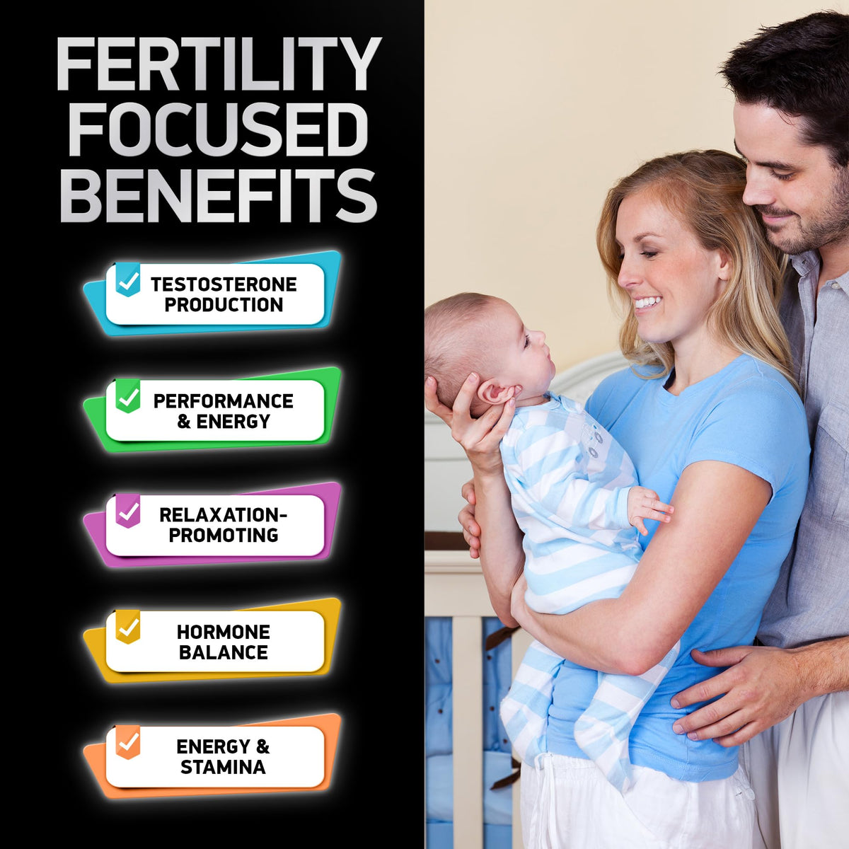 BIOACTIVE LABS Male Fertility Support Supplement - 120 Capsules - image 4