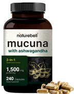 NatureBell Mucuna Pruriens Capsules Triple Strength 1500mg - 240 Capsules